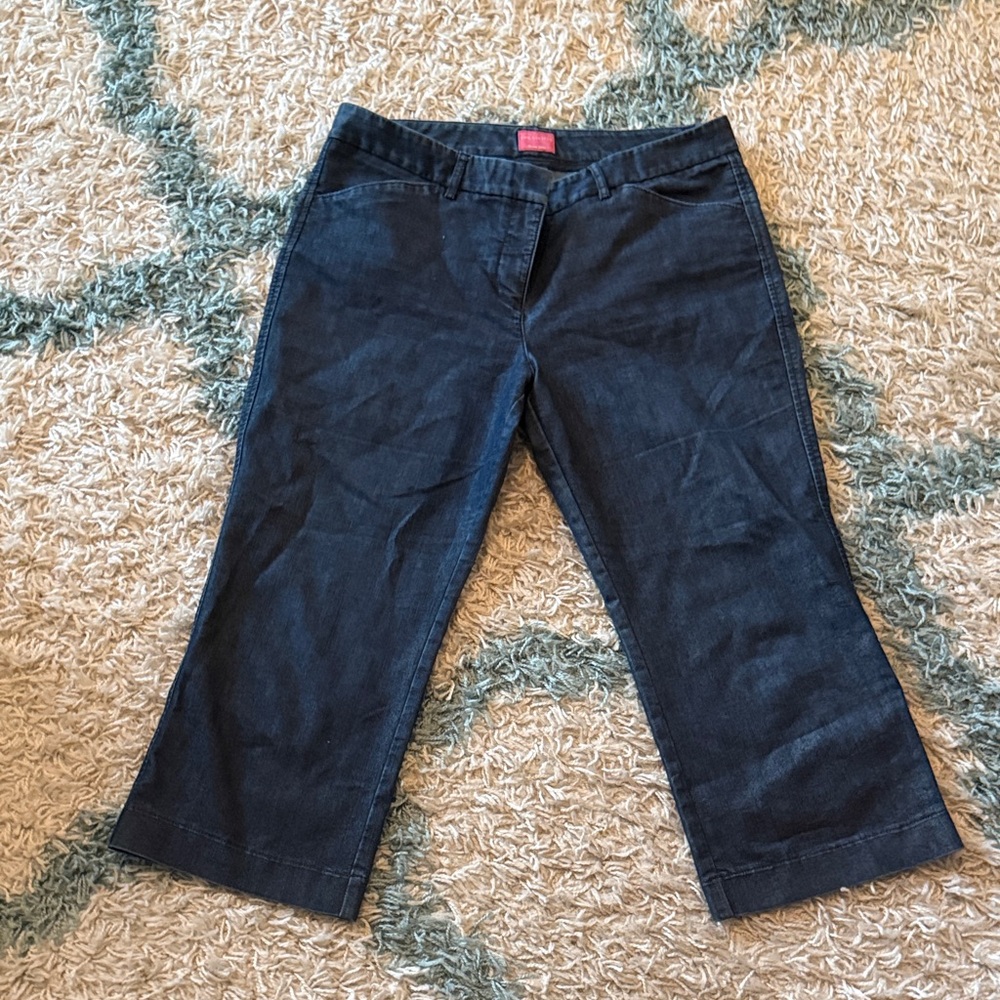 The Limited Dark Blue Cropped capris